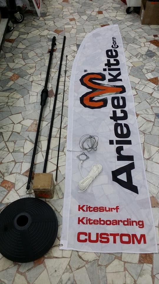 kit bandiera galleggiante con ancora